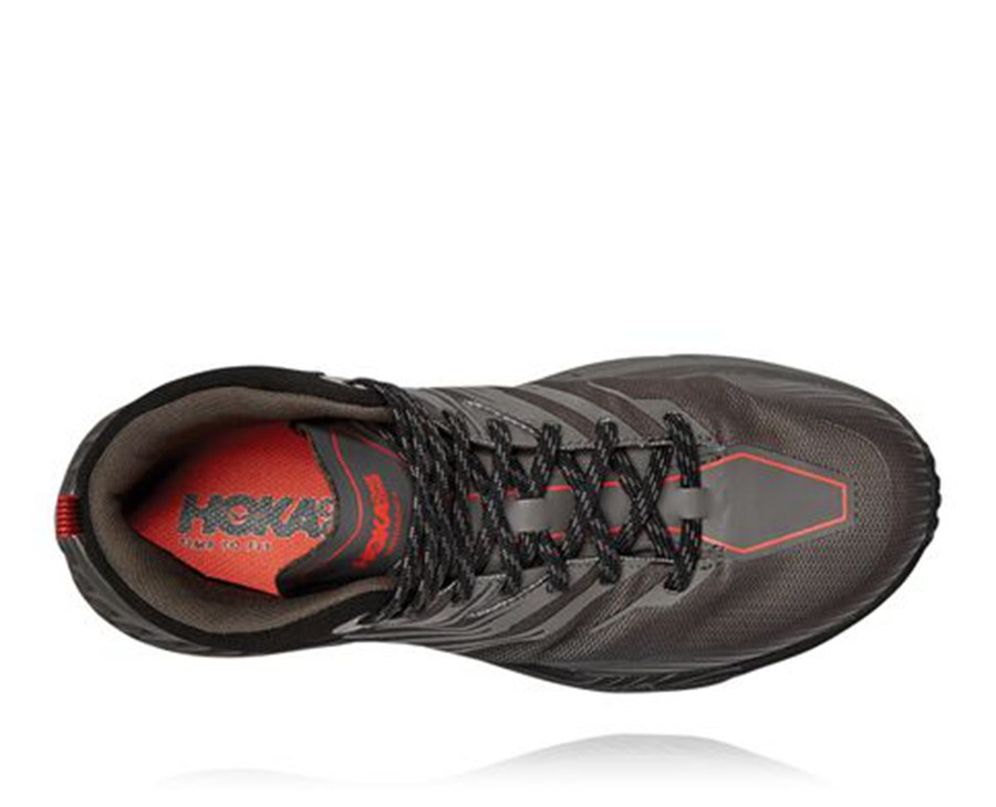 Tenis Trail Hoka One One Masculino Pretas - Speedgoat Mid Gore-Tex 2 - 065-RBWAVK